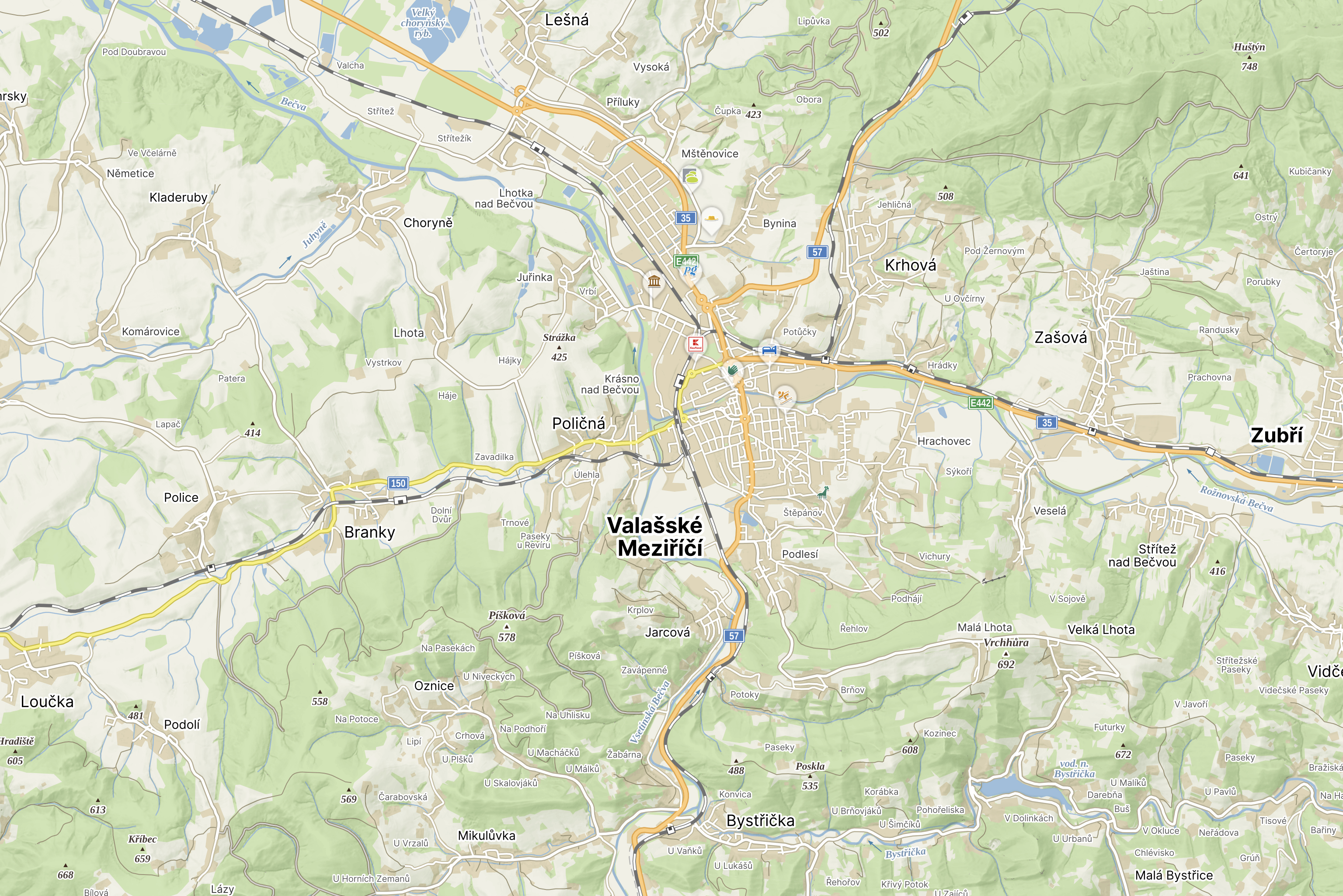 Mapa – Rezidence Štěpánov